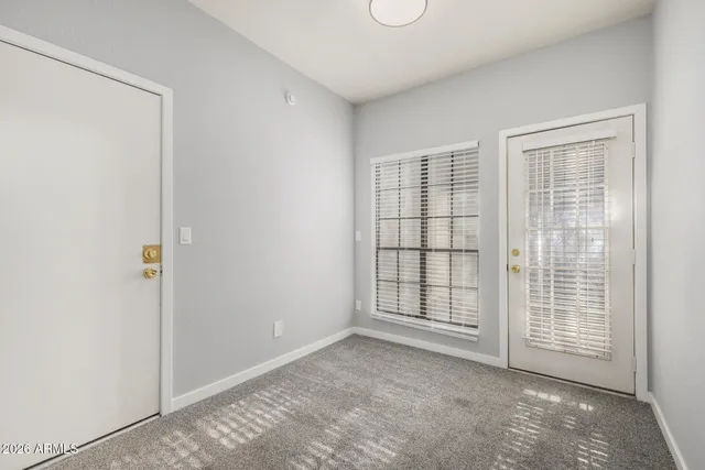 a view of an empty room