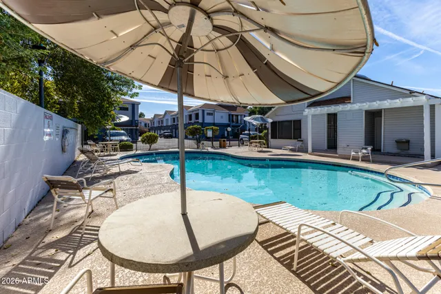 a view of trees from a balcony