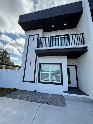 a view of front door of house