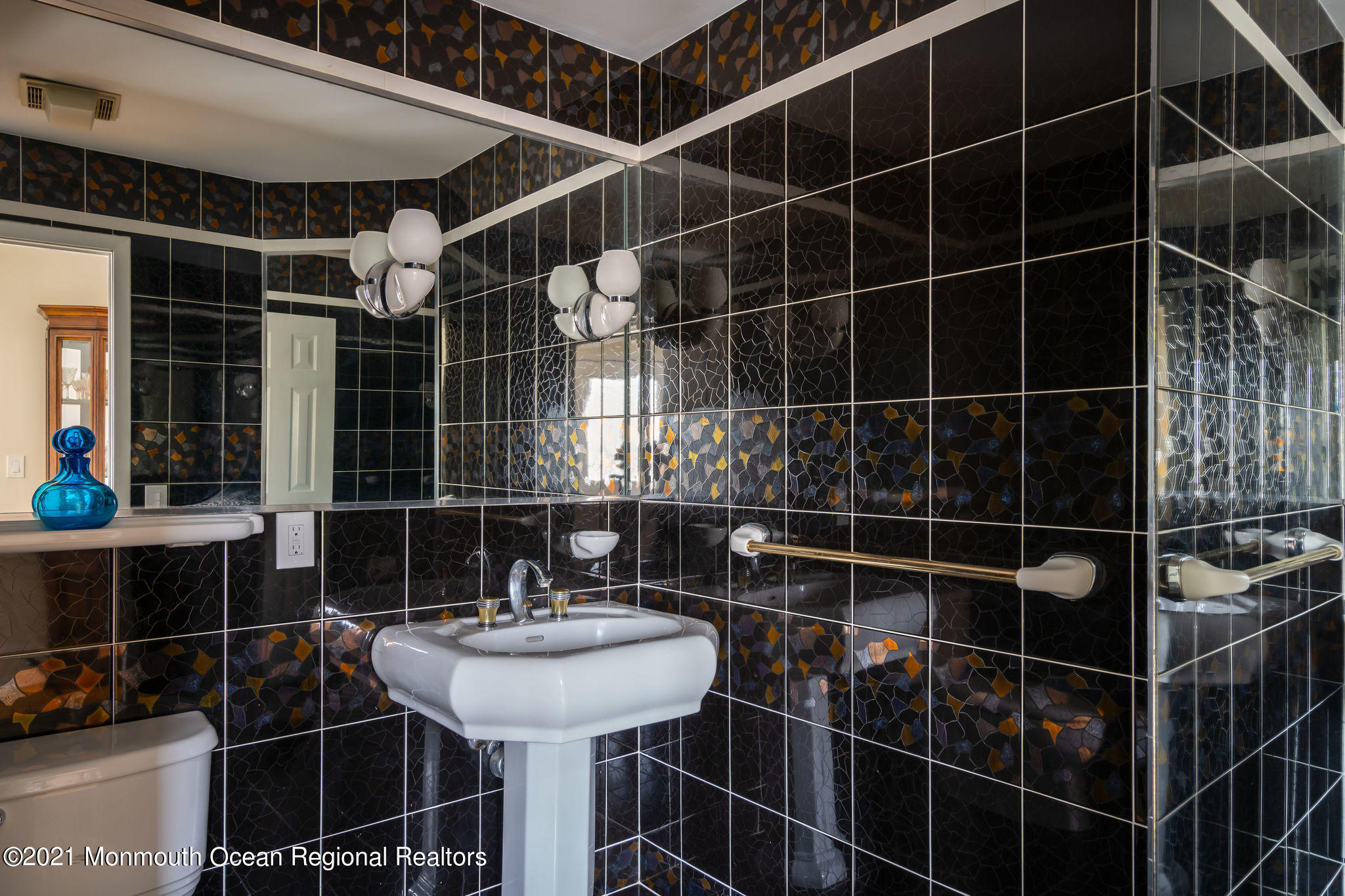 1759 Todd Road Toms River, NJ 08755 - Photo 34 of 58 a bathroom with a sink toilet shower and a mirror