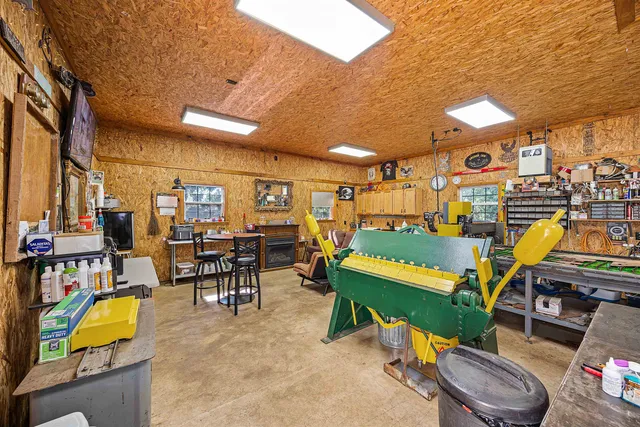 a view of outdoor space with deck and outdoor seating