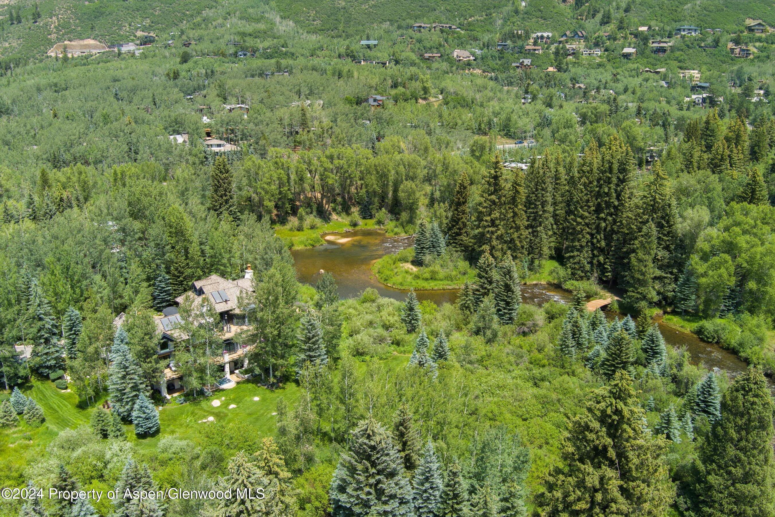 1449 Crystal Lake Road Aspen, CO 81611 - Photo 72 of 82 a view of a forest with a house