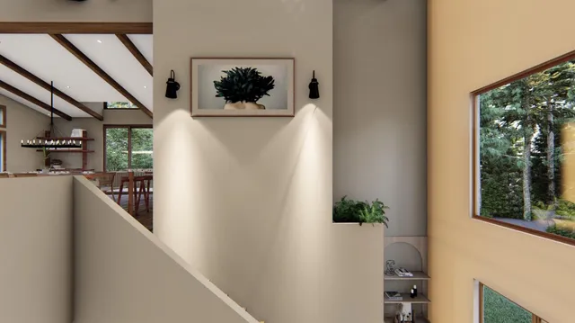 a picture of a house with wooden floor