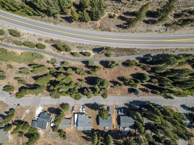 a view of city and mountain