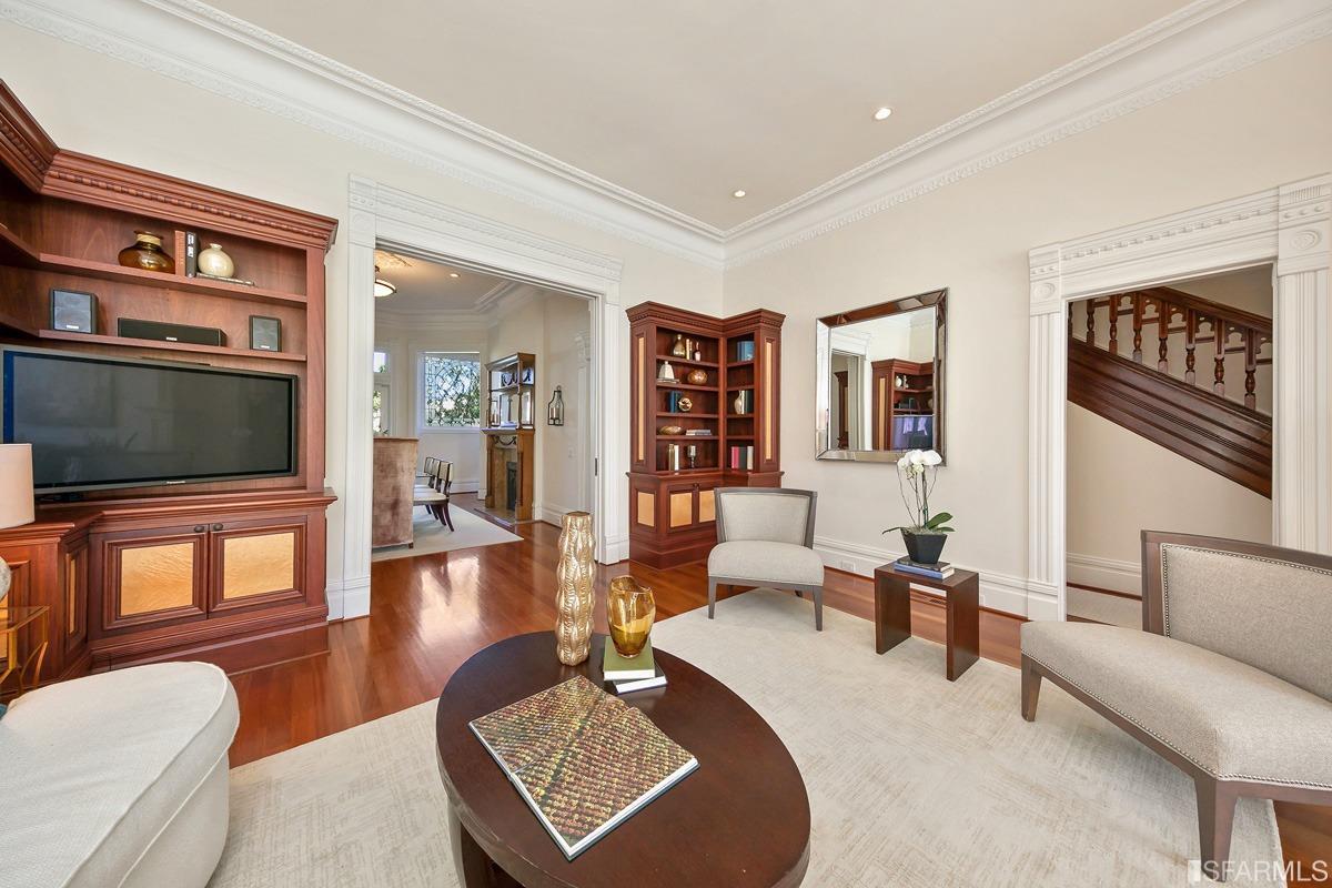 Frederick Street San Francisco, CA 94117 - Photo 12 of 61 a living room with furniture a rug and a flat screen tv