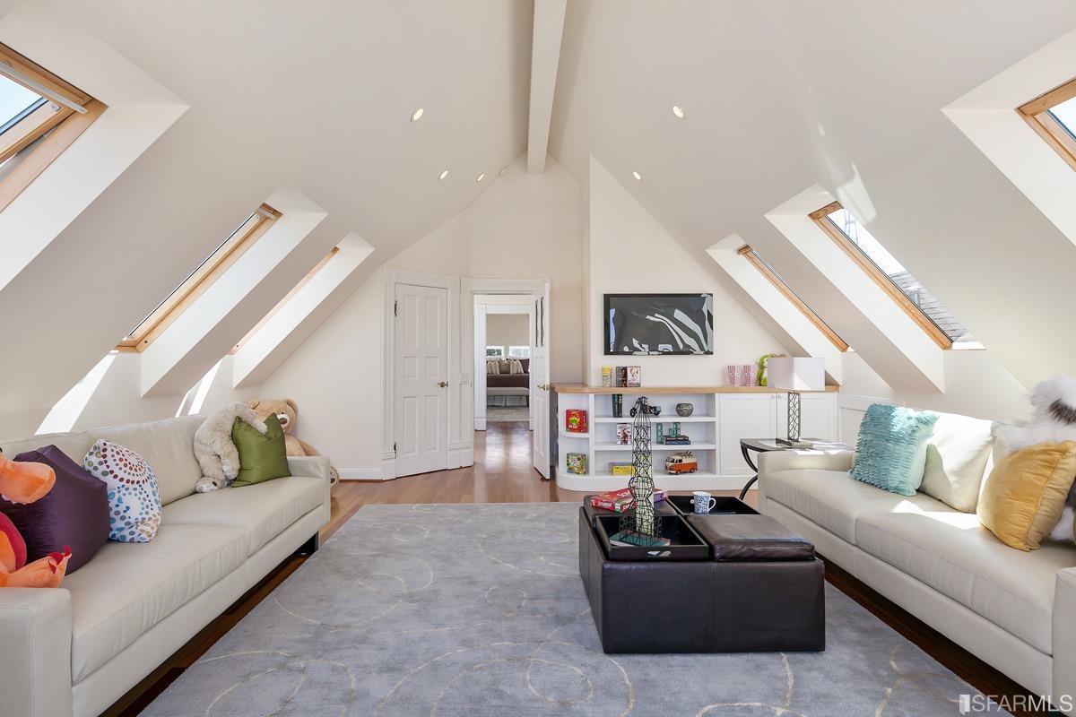 Frederick Street San Francisco, CA 94117 - Photo 44 of 61 a living room with furniture and wooden floor