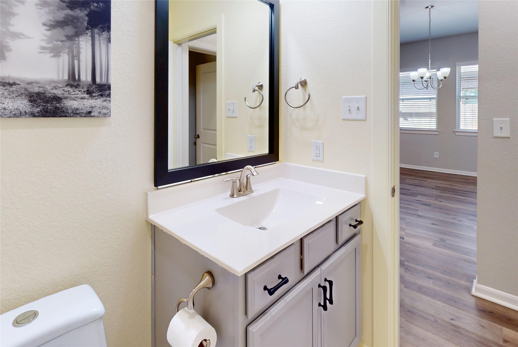 21586 Jordan Pond Ridge Porter, TX 77365 - Photo 18 of 30 Secondary bath vanity sink with mirror included