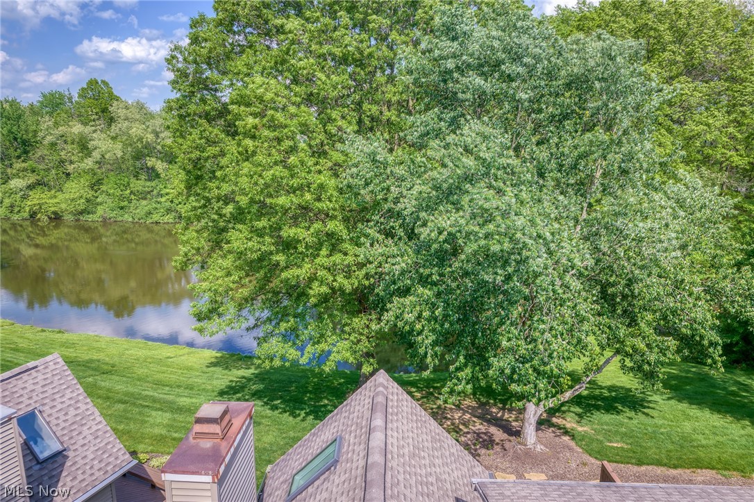 73 Lethbridge Lane Akron, OH 44321 - Photo 41 of 44 Rooftop View of the backyard and pond