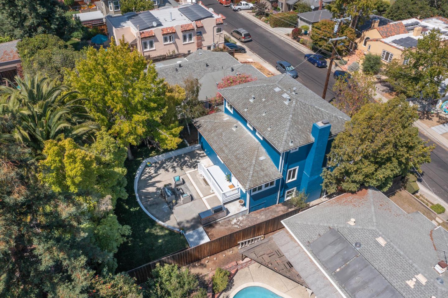 411 Ridge Road San Carlos, CA 94070 - Photo 37 of 40 an aerial view of a house with outdoor space