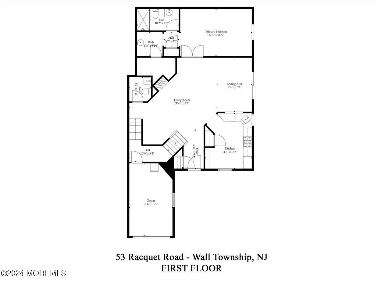 53 Racquet Road Wall, NJ 07719 - Photo 26 of 29 a black and white photo of a room