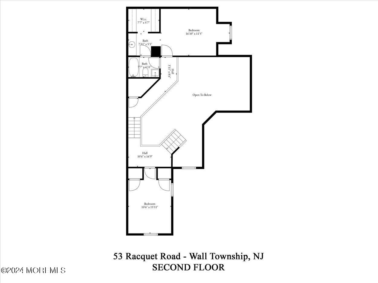 53 Racquet Road Wall, NJ 07719 - Photo 27 of 29 a picture of a room with a floor plan