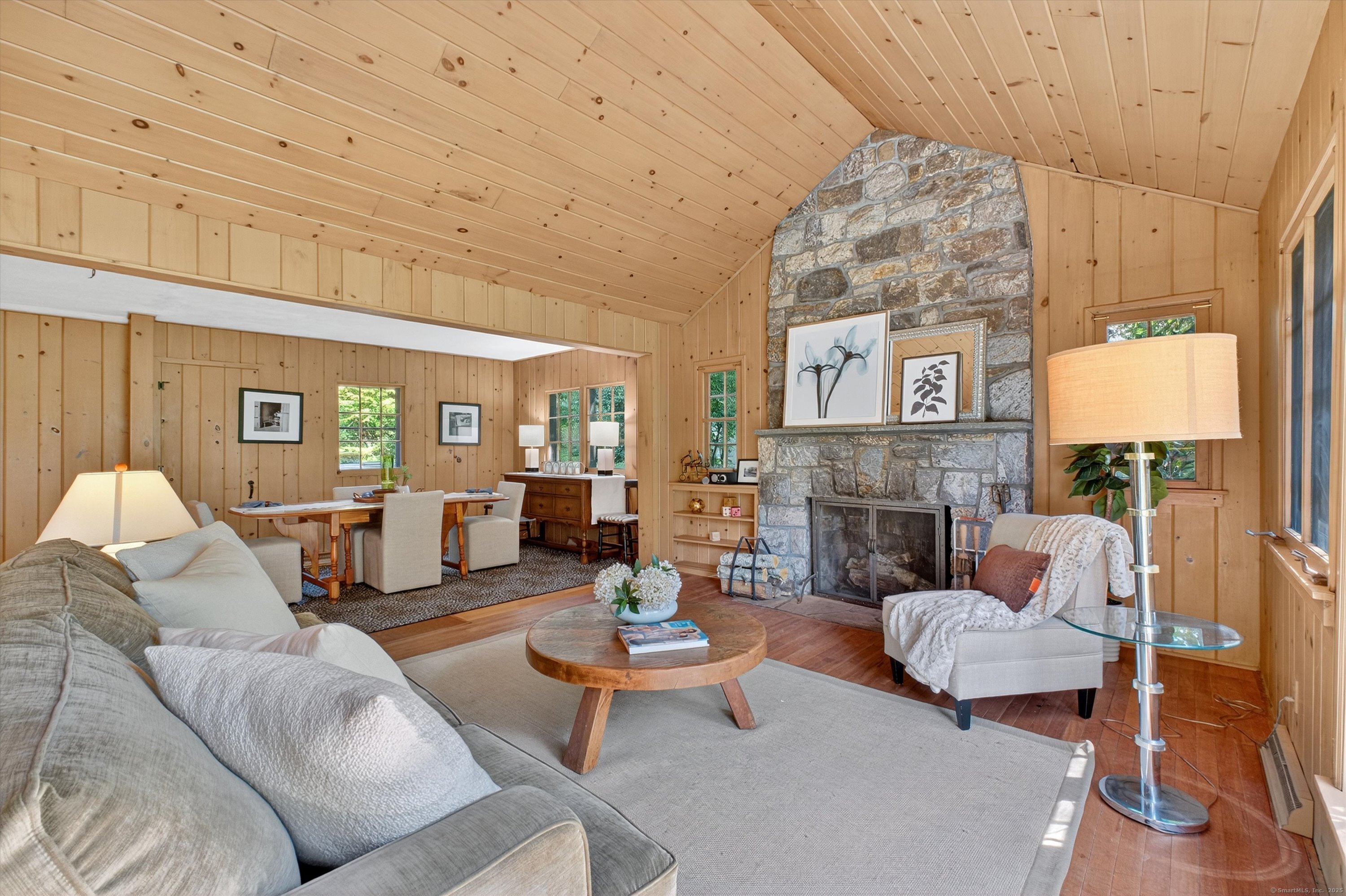 45 Indian Trail Brookfield, CT 06804 - Photo 13 of 40 a living room with furniture and a fireplace
