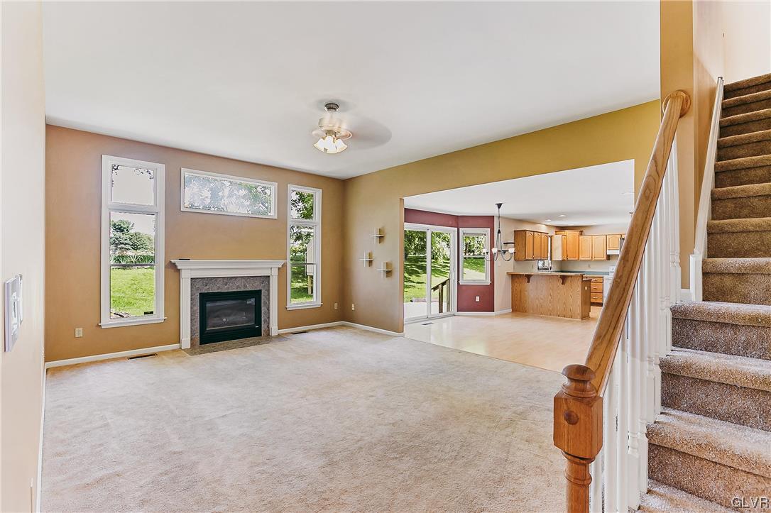 6459 Tupelo Road Allentown, PA 18104 - Photo 2 of 18 Living Room with Gas Fireplace