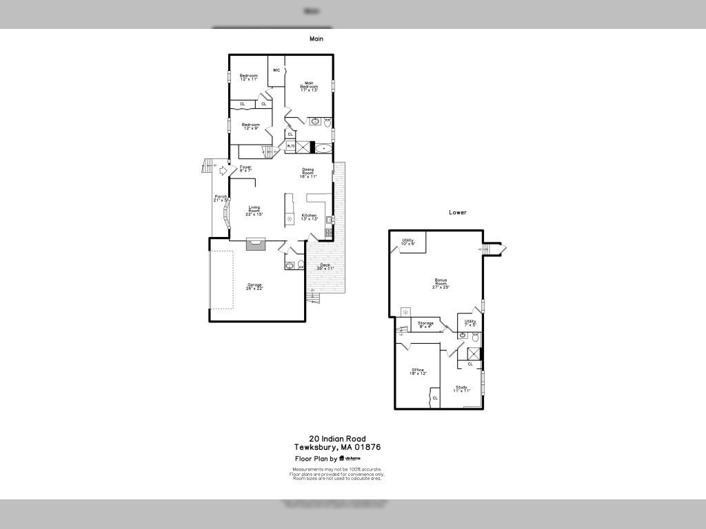 20 Indian Road Tewksbury, MA 01876 - Photo 30 of 30 a picture of a floor plan