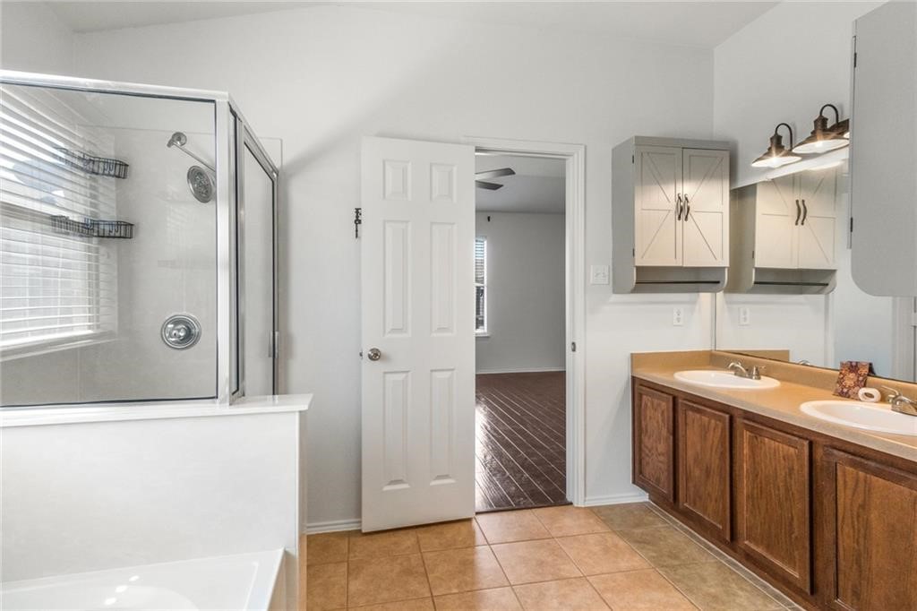 913 Cindy Lane Leander, TX 78641 - Photo 15 of 28 a bathroom with a sink and mirror