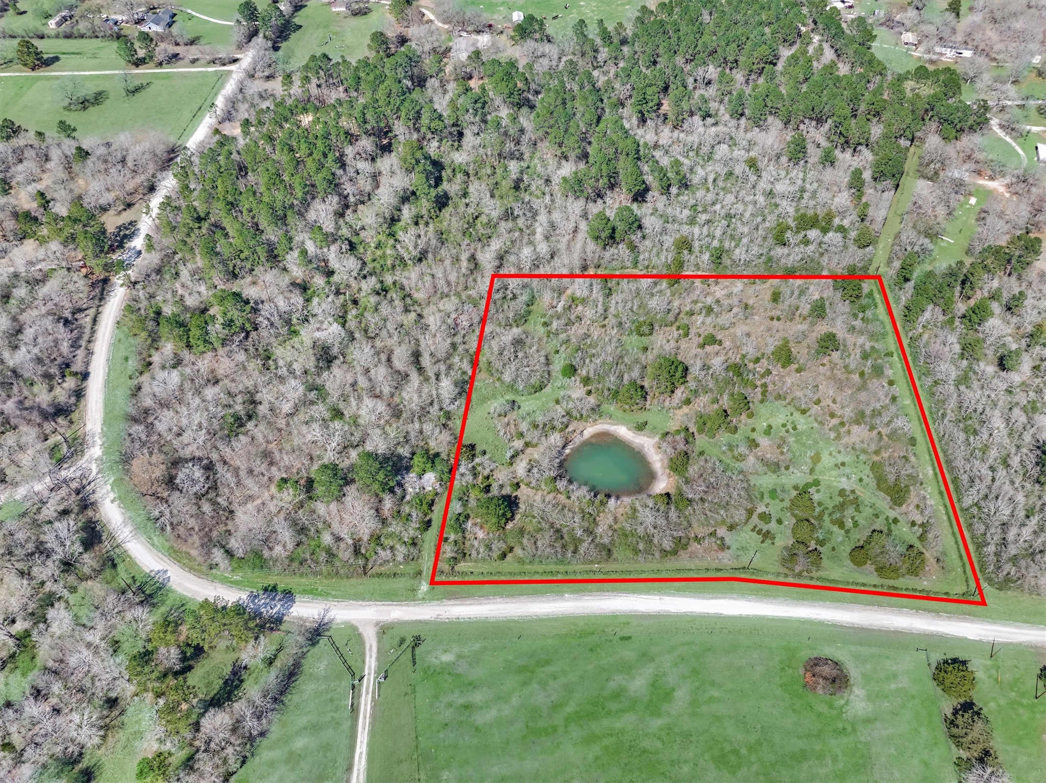 0 Piney Point Road Huntsville, TX 77340 - Photo 8 of 9 a view of a back yard