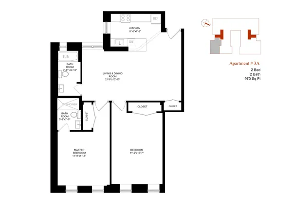 $560,000 | 86 Thayer Street, Unit 3A | Washington Heights