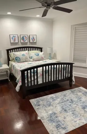 a view of wooden floor in a room
