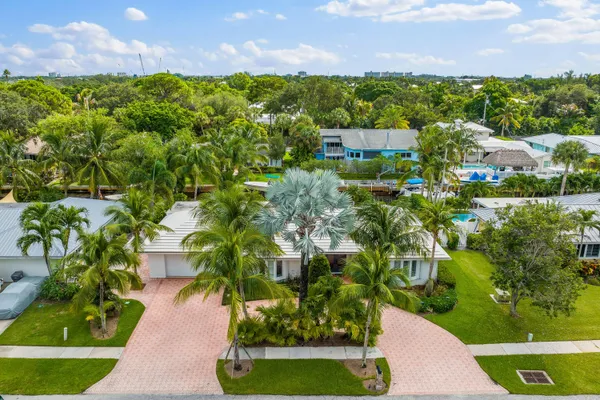 a view of a lake with a mountain