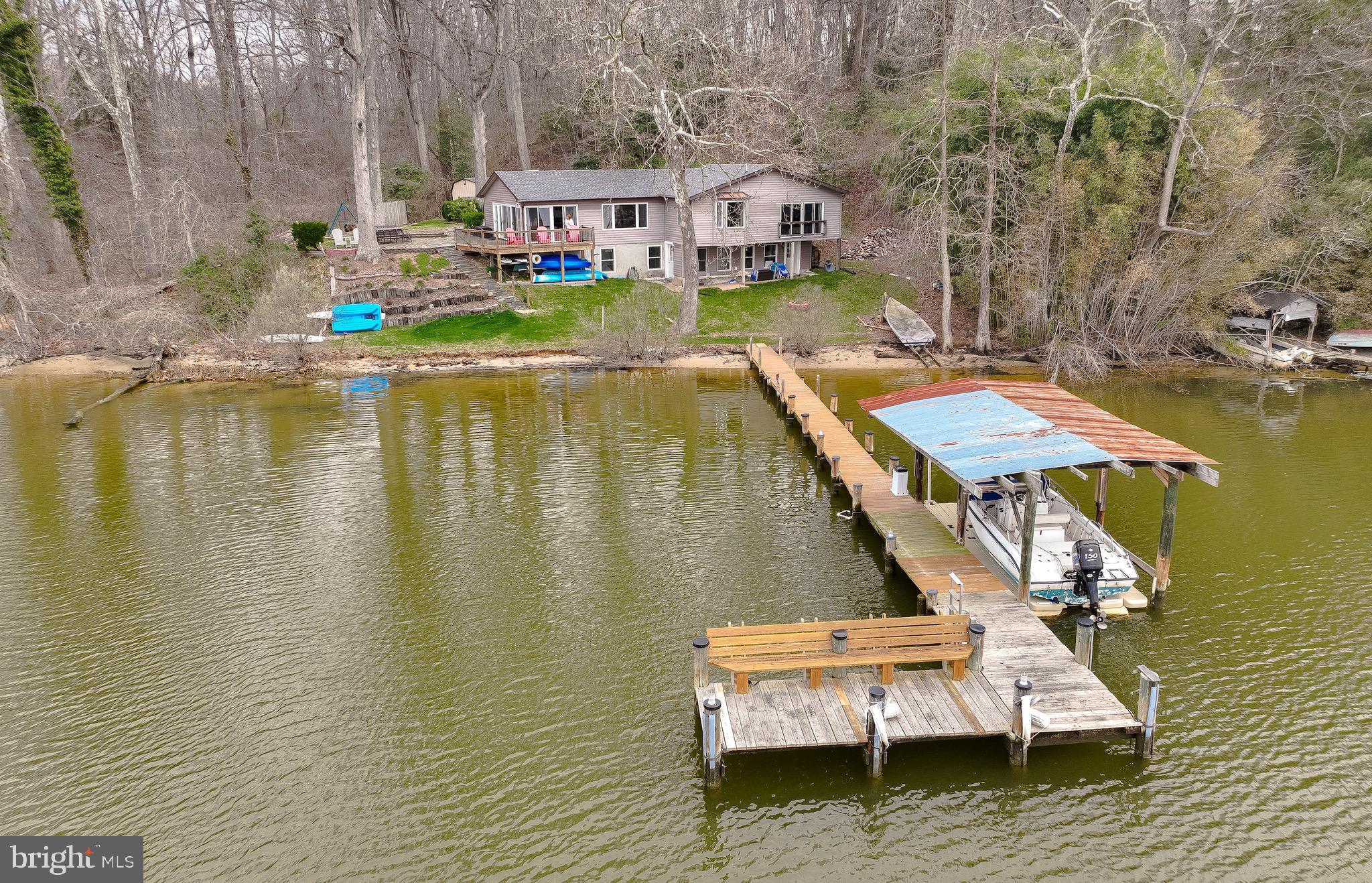 4185 Hance Road Port Republic, MD 20676 - Photo 3 of 62 Pier with COVERED boat slip, a true treasure!