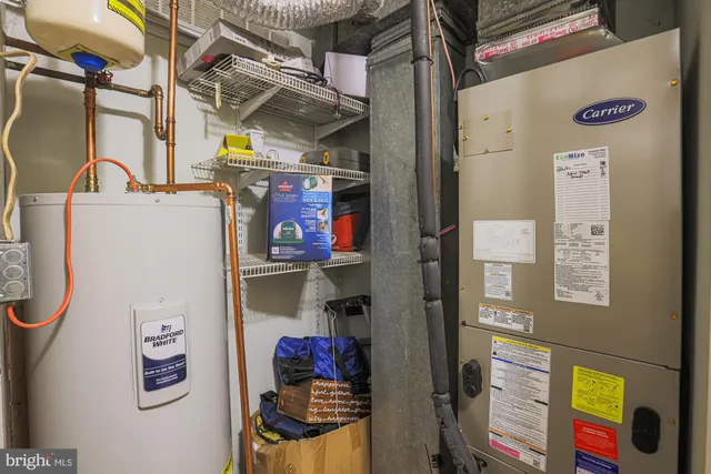 a room with storage and utility