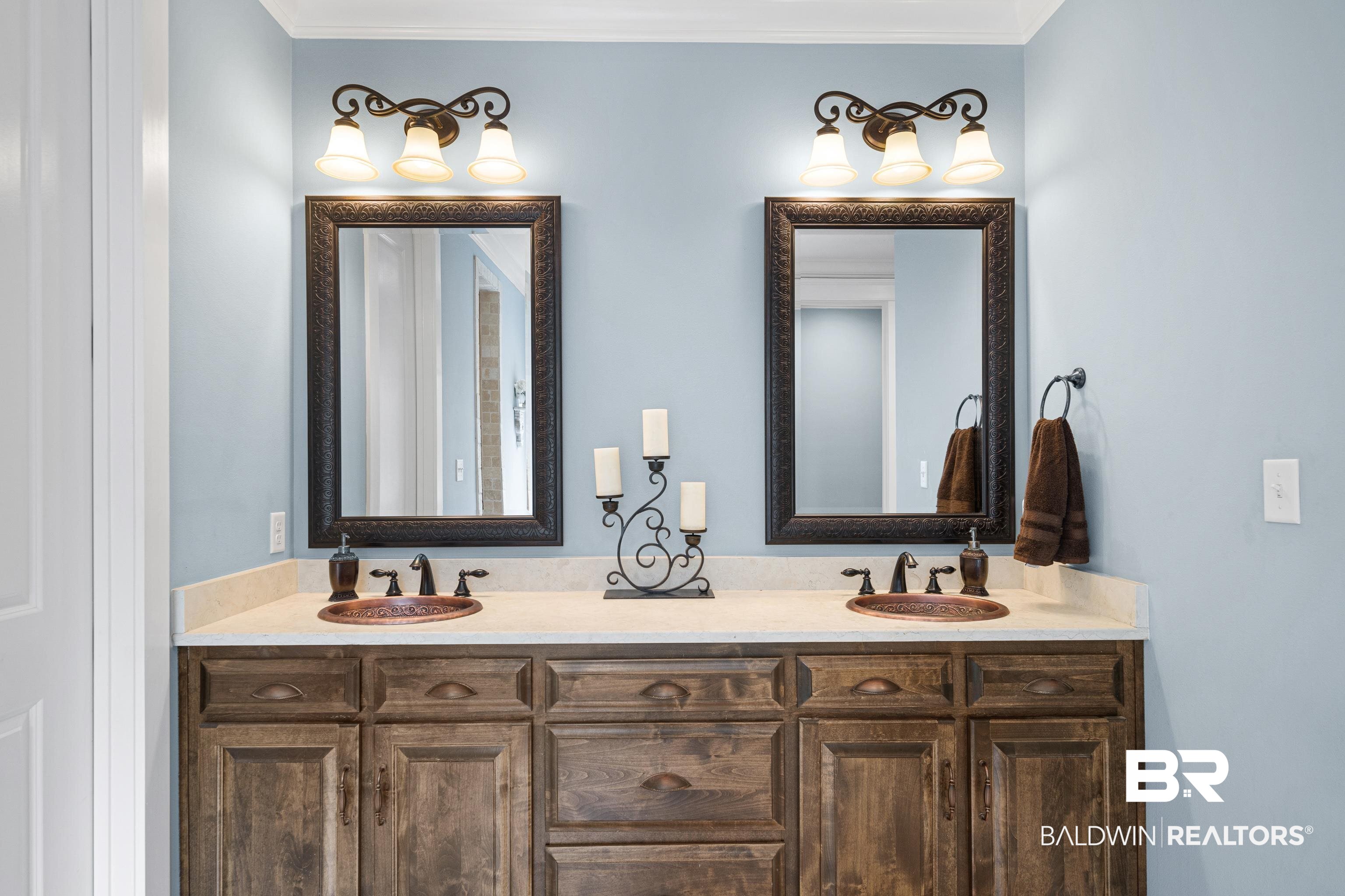 36784 Legacy Way Bay Minette, AL 36507 - Photo 24 of 57 Bathroom with vanity and crown molding