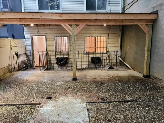 a view of a front door of a house