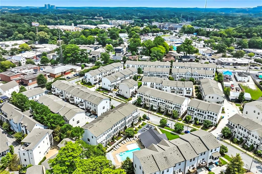 1752 Morningtide Lane Northeast Atlanta, GA 30324 - Photo 3 of 57 an aerial view of a city with lots of residential buildings