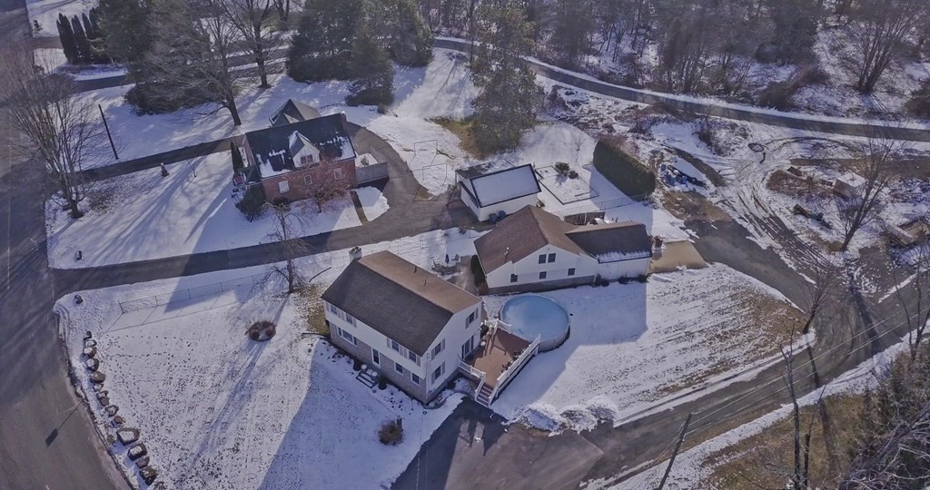 1161 Morgan Road West Springfield, MA 01089 - Photo 11 of 42 an aerial view of a house with a yard