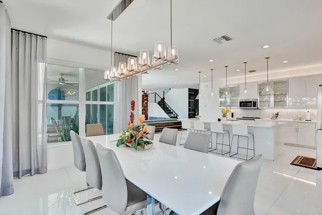 a view of a balcony with an outdoor space