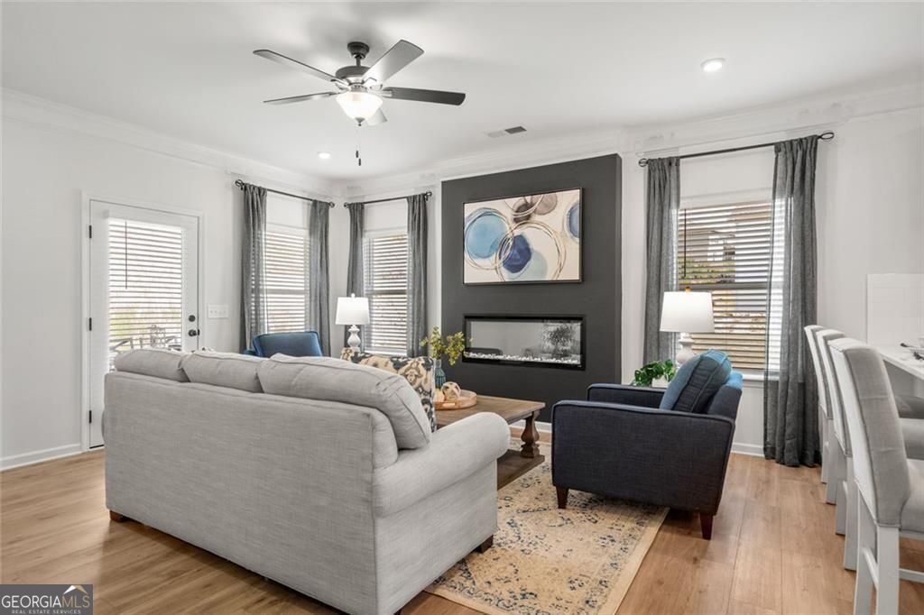 200 Roy Drive Calhoun, GA 30701 - Photo 11 of 29 a living room with furniture and a fireplace