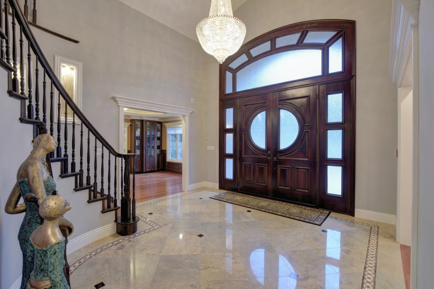 14000 Pike Road Saratoga, CA 95070 - Photo 8 of 48 a view of entryway and hall with wooden floor