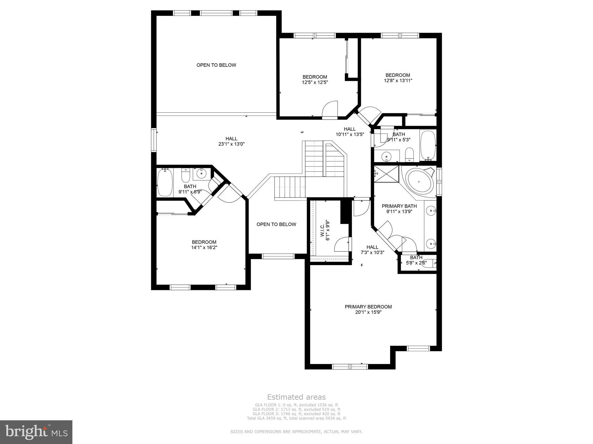 42347 Equality Street Chantilly, VA 20152 - Photo 50 of 51 Upper level floor plan