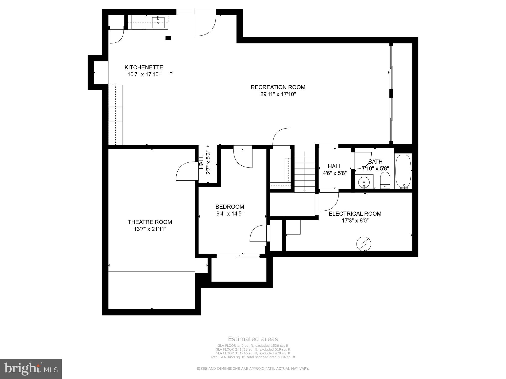 42347 Equality Street Chantilly, VA 20152 - Photo 51 of 51 Lower level floor plan