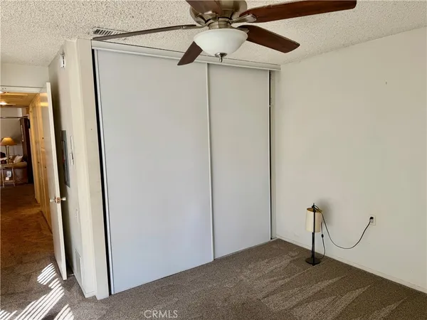 a view of a room with a mirror