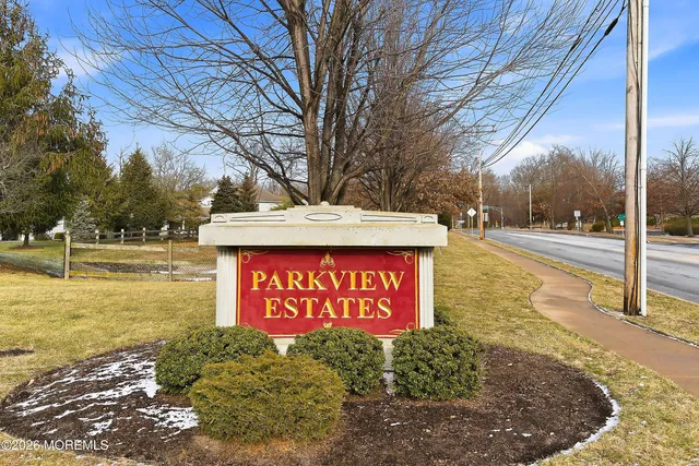 a view of outdoor space with sign board
