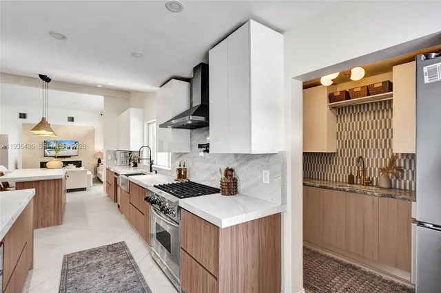 a view of a lake with a mountain in the background