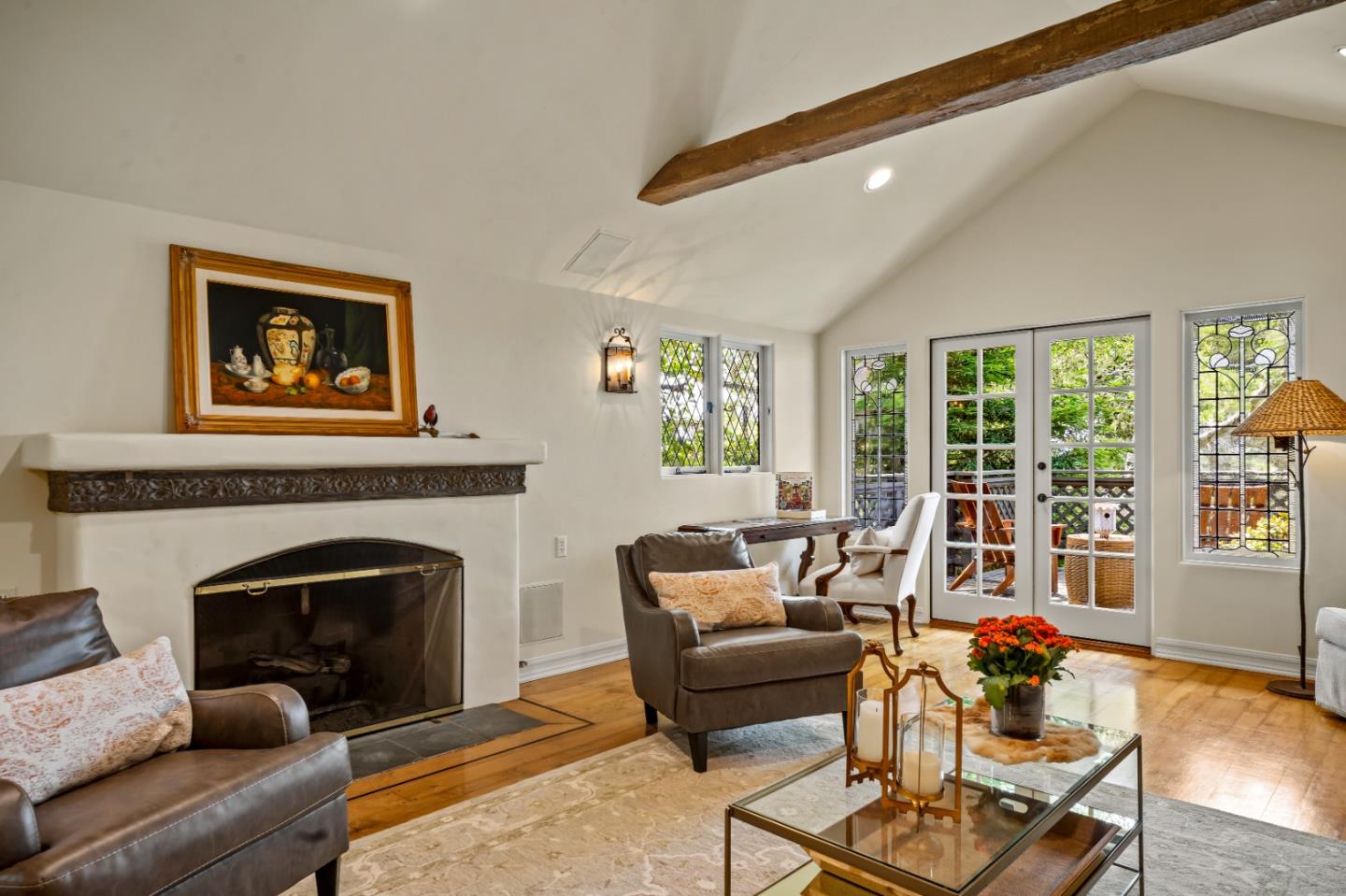 0 Southeast Corner Santa Rita And 6th Carmel, CA 93921 - Photo 6 of 29 a living room with furniture and a fireplace