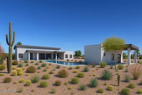 a view of a house with a patio