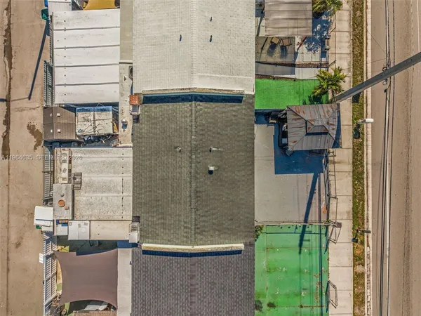 an aerial view of a city