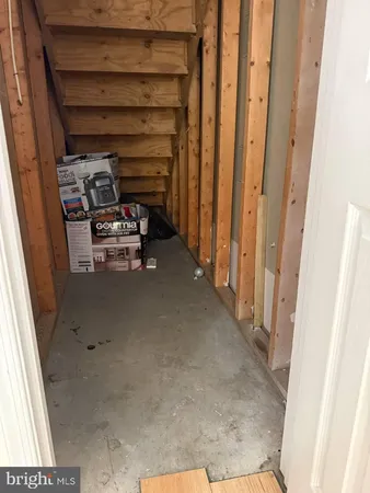 a view of storage and utility room