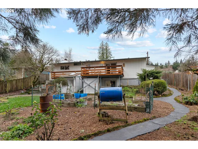 a view of yard with tree