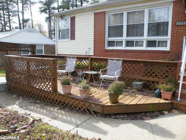 5808 West Rois Road Richmond, VA 23227 - Photo 9 of 11 Other - Both a front deck and rear patio for relaxing