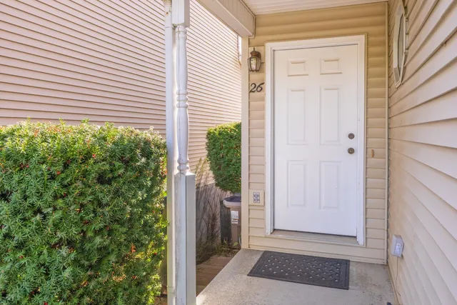a view of a house with a door
