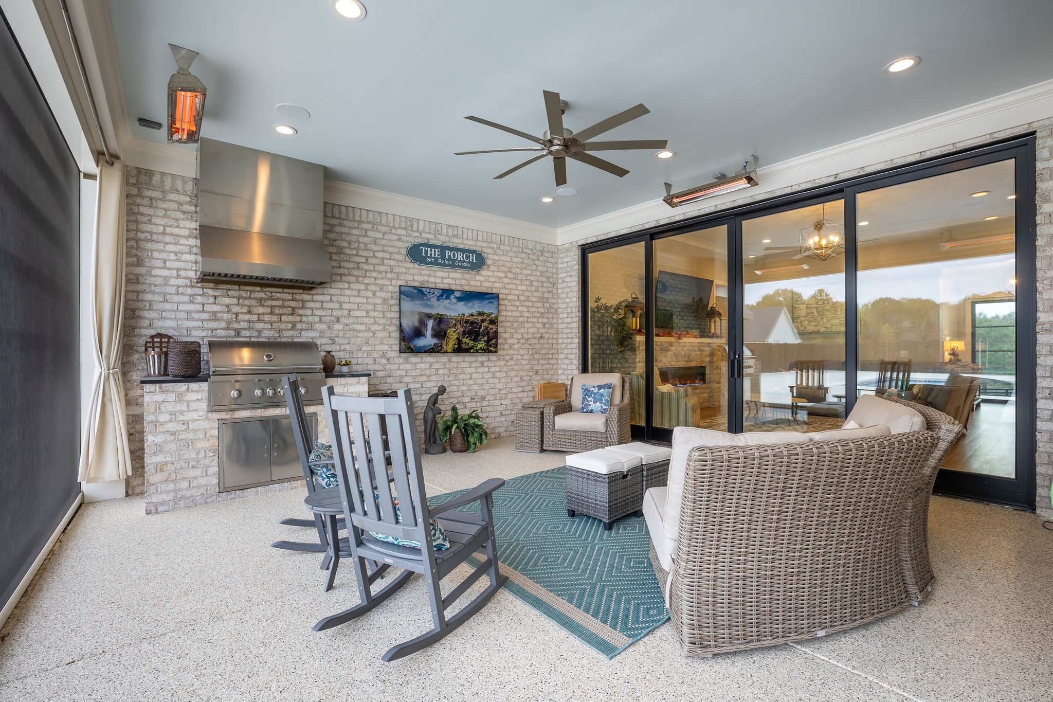 2836 Buford Lane Spring Hill, TN 37174 - Photo 33 of 41 a living room with furniture and a flat screen tv
