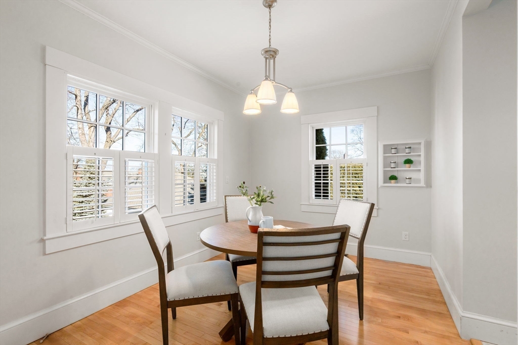 40 Hillcrest Road Belmont, MA 02478 - Photo 15 of 39 a view of a dining room with furniture window and wooden floor