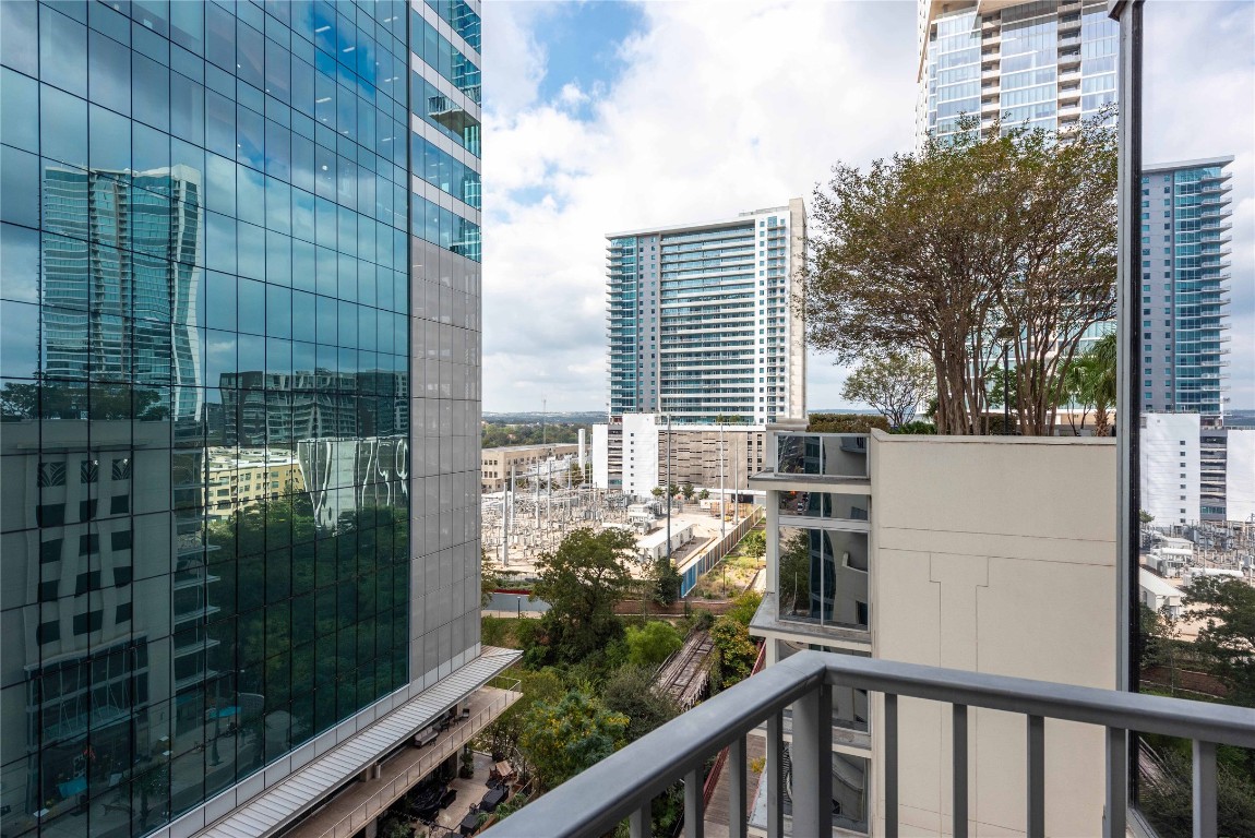 360 Nueces Street, Unit 1214 Austin, TX 78701 - Photo 30 of 38 a view of balcony with potted plant