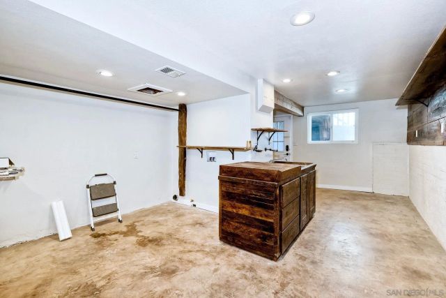 a view of a backyard with a garden