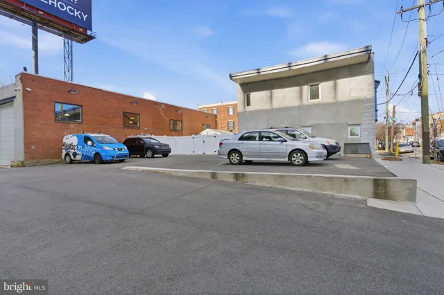 a car parked in front of a house