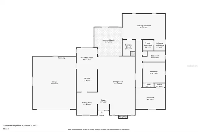 $585,000 | 13562 Lake Magdalene Drive, Tampa, FL 33613